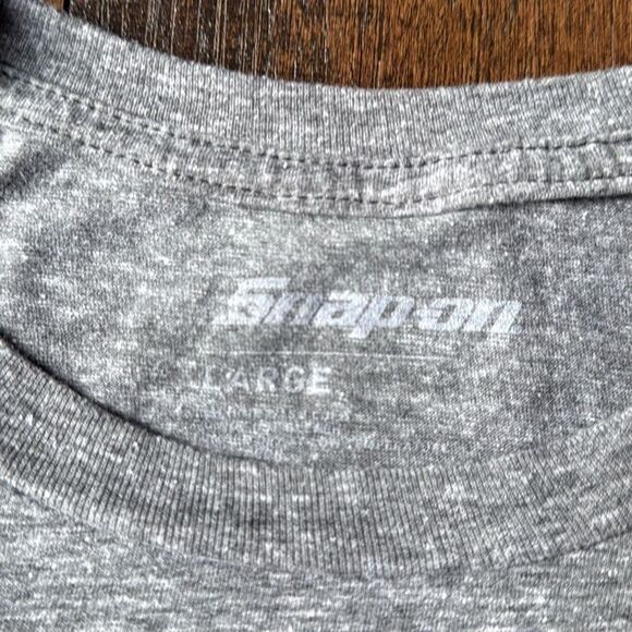 Snap on tools mens t shirt size large gray work garage cars mechanic - Picture 5 of 7